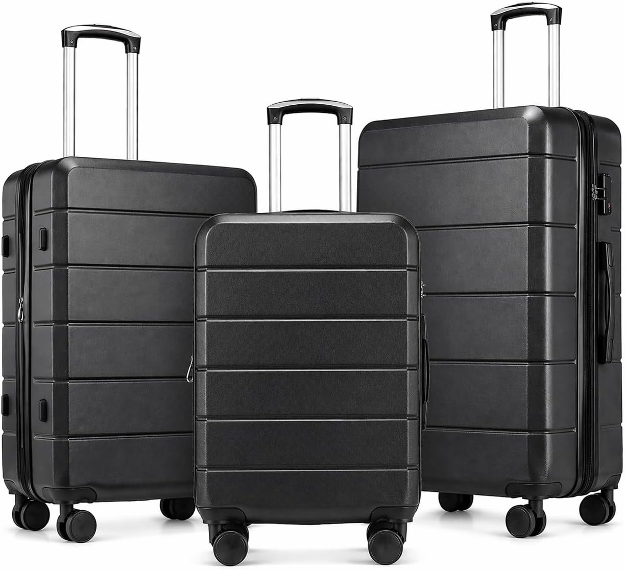 Expandable Hard Shell Luggage Set - Ensemble de valises rigides extensibles YOETEY