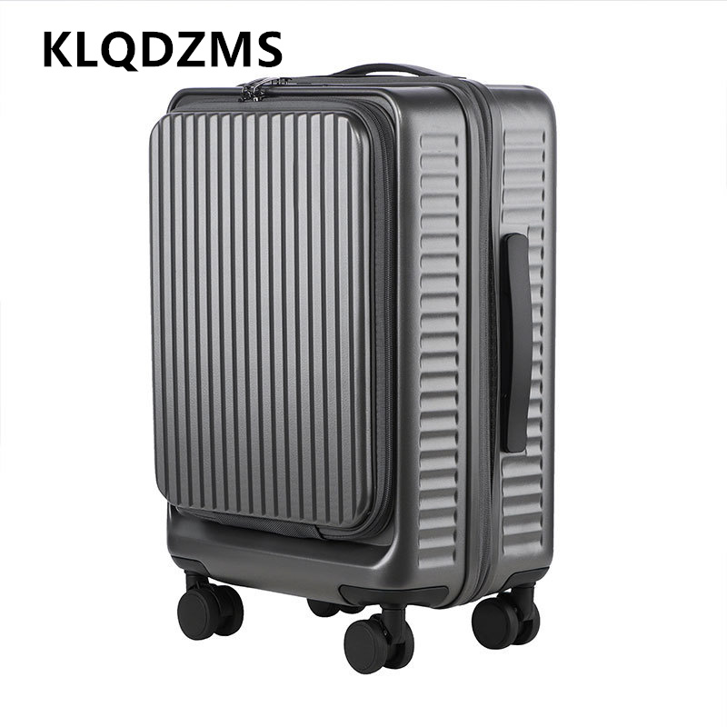 Front Opening Laptop Luggage 24 Inch - Valise à roulettes KLQDZMS de 20,