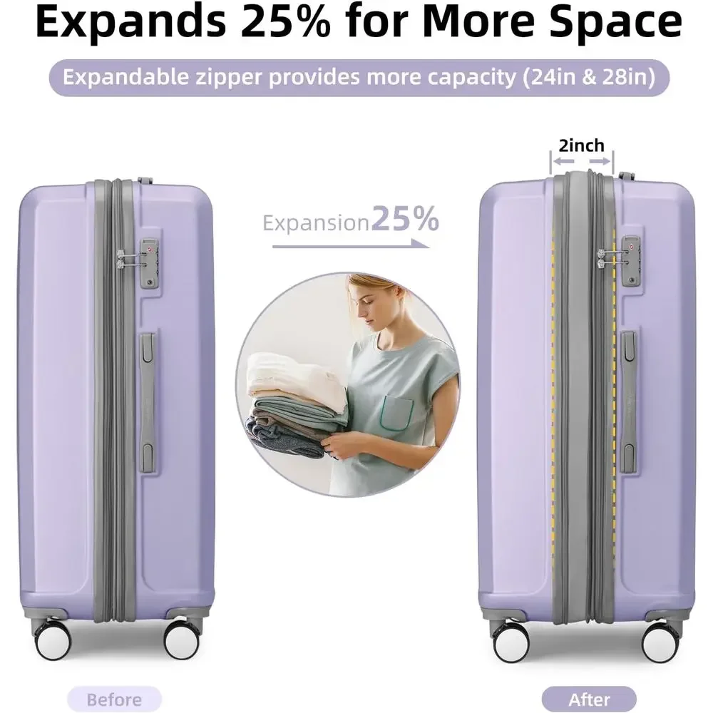 Ensemble de 6 valises rigides  - Expandable Hard Shell Luggage Set avis et prix