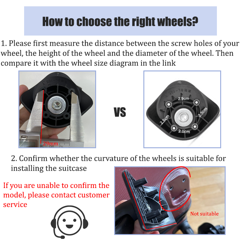 Kit de réparation de roulettes - Silent Replacement Luggage Wheels avis et prix