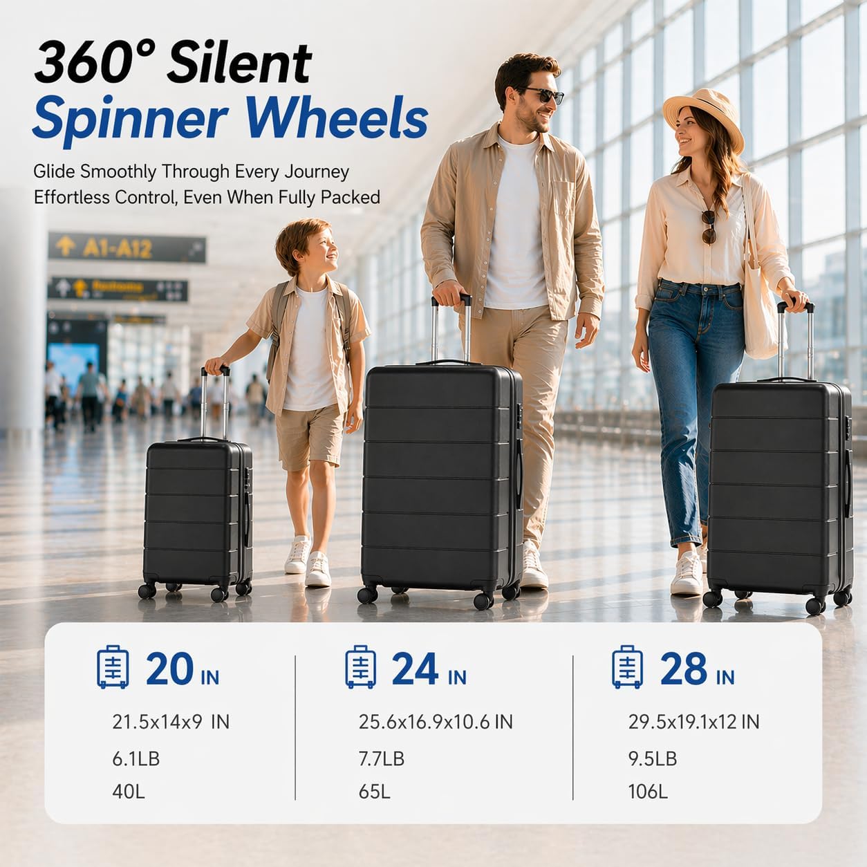 Ensemble de valises rigides ex - Expandable Hard Shell Luggage Set avis et prix